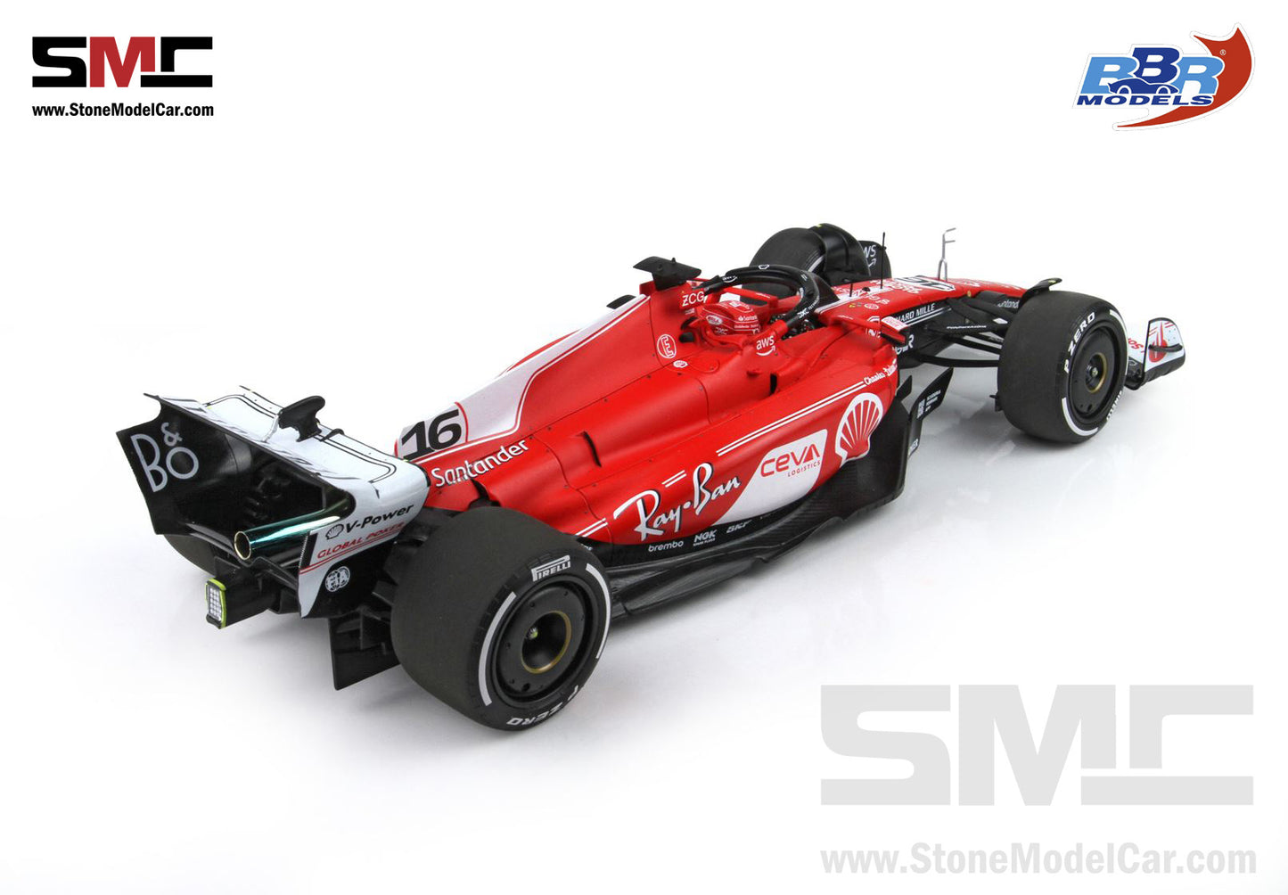 [Pre-Order] Ferrari F1 SF-23 #16 Charles Leclerc Las Vegas GP 2023 BBR 1:18 Polifoam Packaging