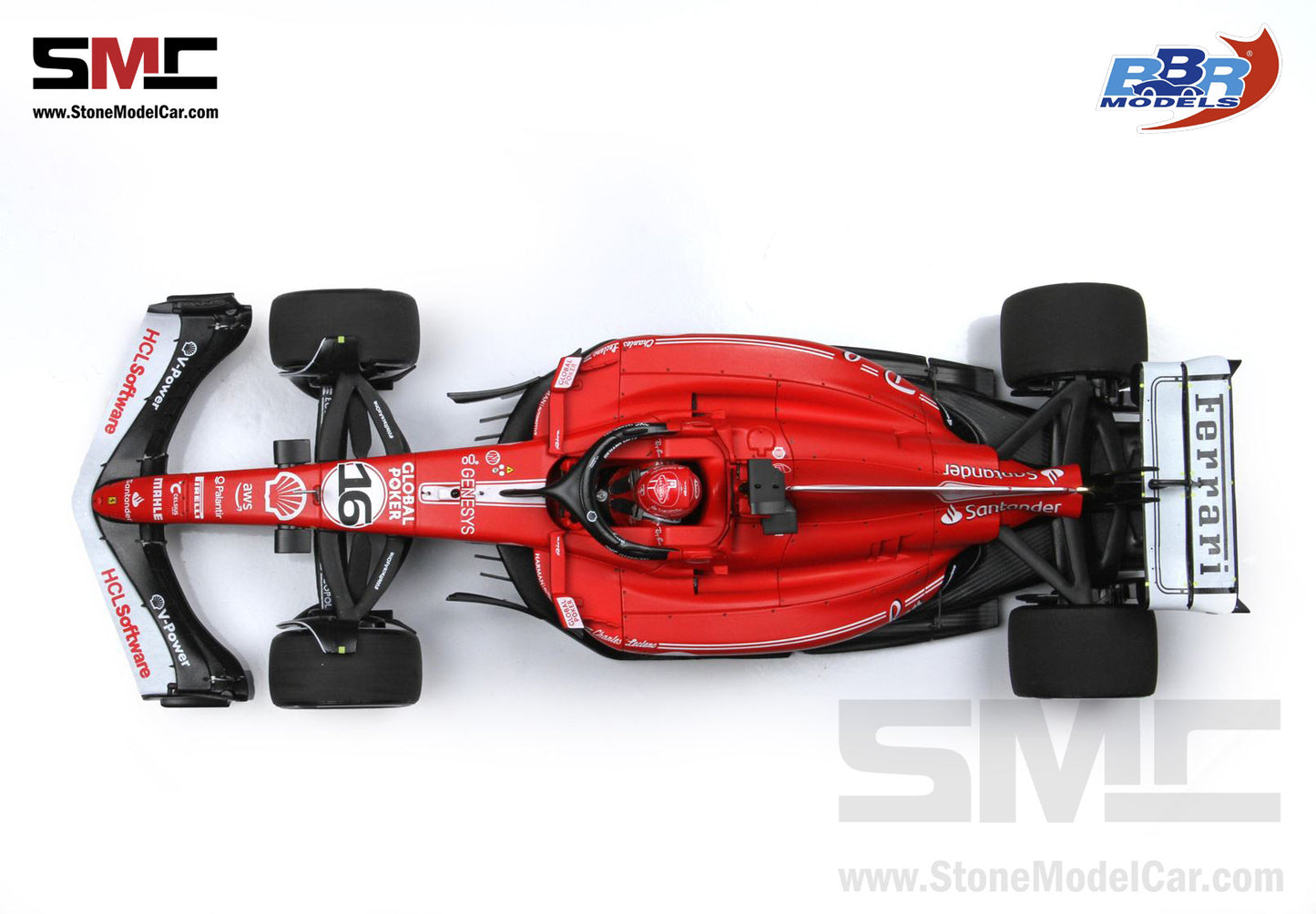 [Pre-Order] Ferrari F1 SF-23 #16 Charles Leclerc Las Vegas GP 2023 BBR 1:18 with Leather Base