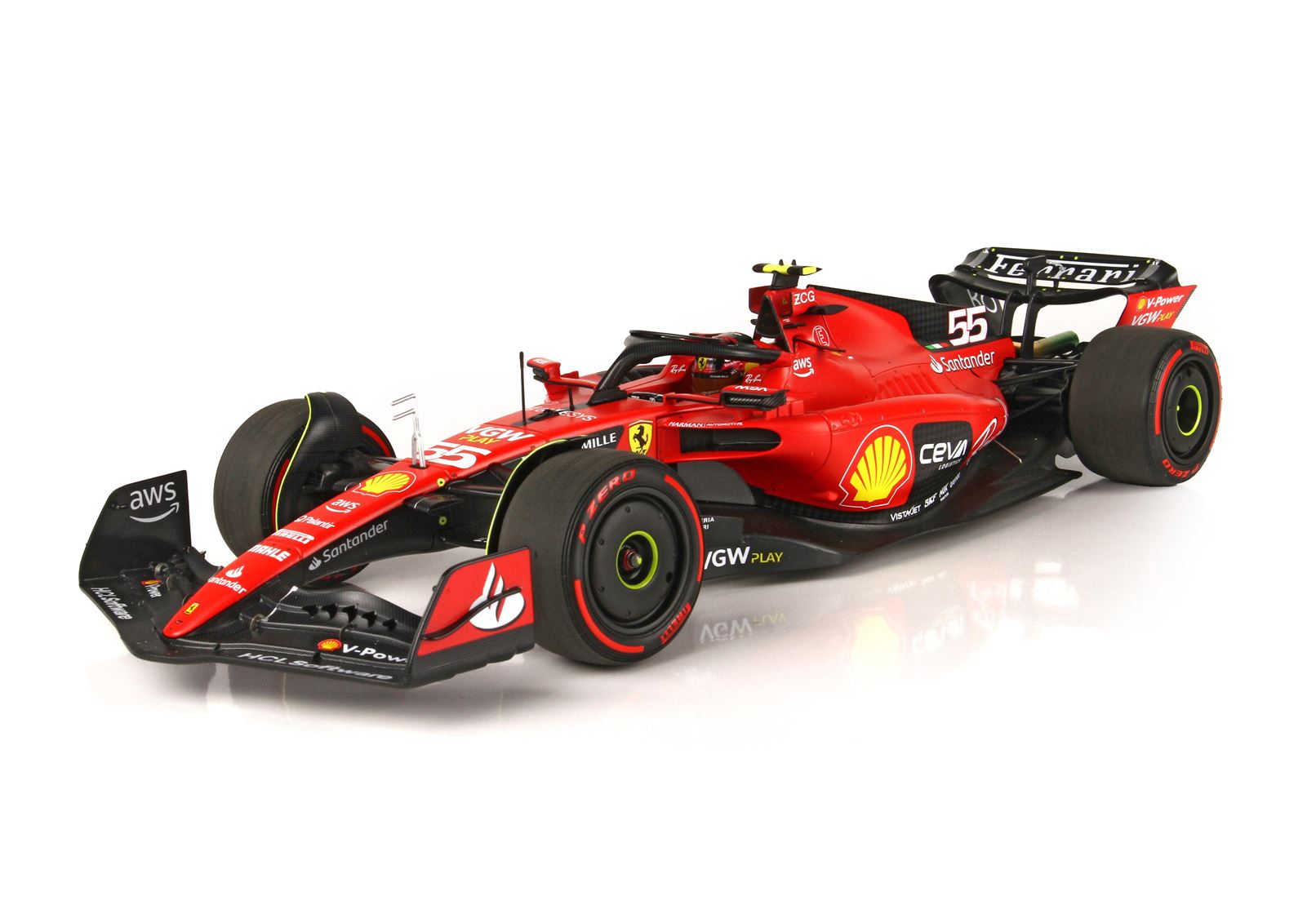 Ferrari F1 SF-23 #55 Carlos Sainz Bahrain GP 2023 BBR 1:18 BBR231855