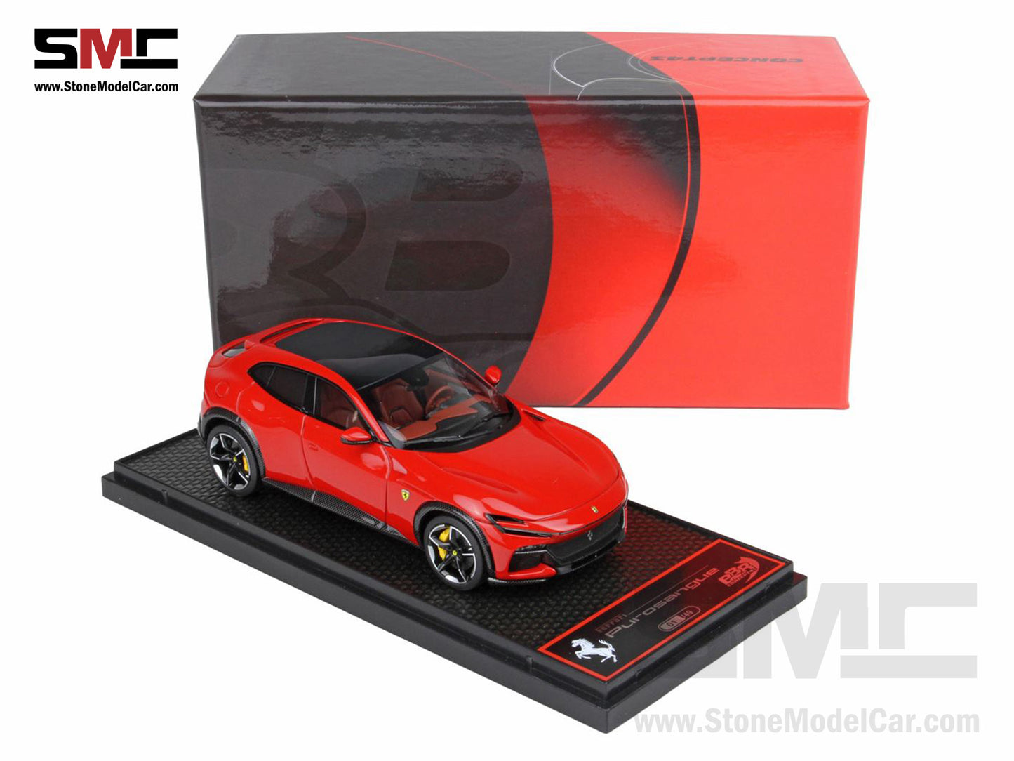 BBR High End Ferrari 1:43 Purosangue Rosso Corsa 322 Color, Don't Call It a SUV LE 49