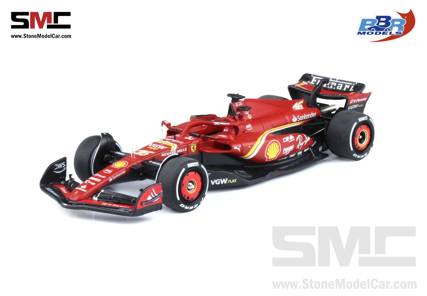 [Pre-Order] Ferrari F1 SF-24 #16 Charles Leclerc Australia GP 2024 BBR 1:43 BBRC295A