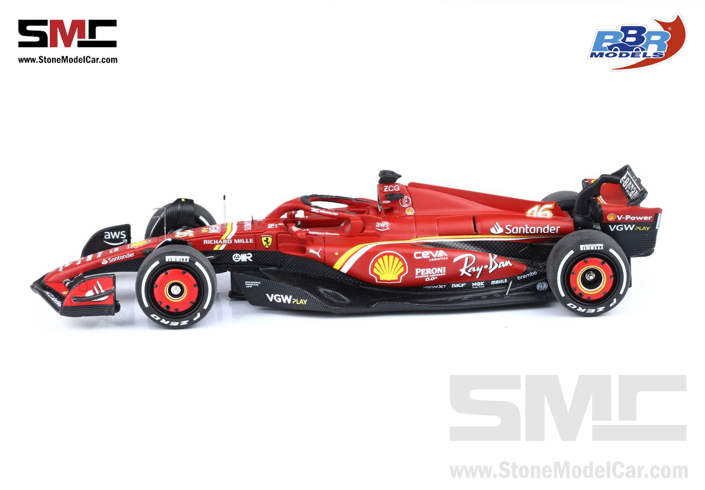[Pre-Order] Ferrari F1 SF-24 #16 Charles Leclerc Australia GP 2024 BBR 1:43 BBRC295A