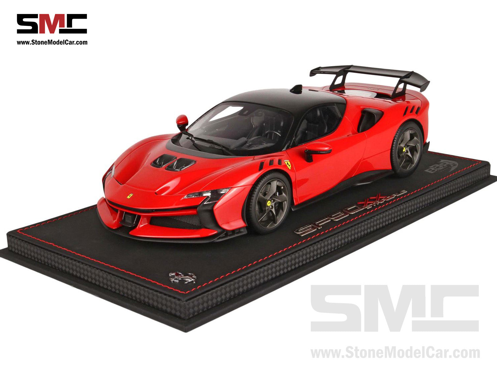 BBR 1:18 Ferrari SF90 XX Stradale 2023 - Rosso Corsa 322 Red P18237C w –  Stone Model