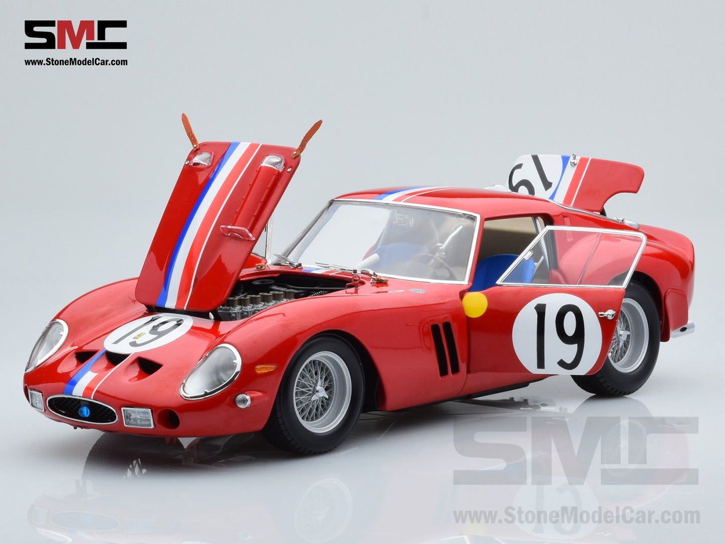 Kyosho 1:18 Ferrari 250 GTO #19 2nd (Winner GT3.0 class) 24h Le Mans 1962 08438A