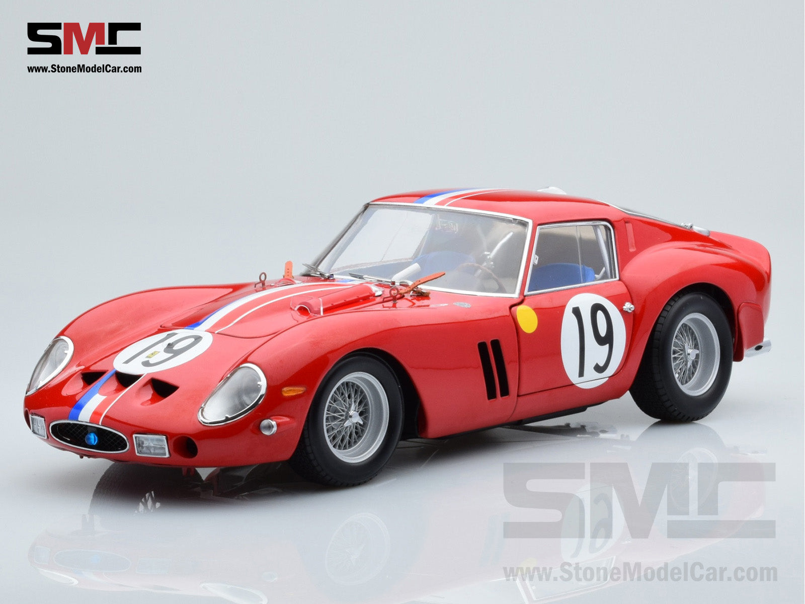 Kyosho 1:18 Ferrari 250 GTO #19 2nd (Winner GT3.0 class) 24h Le Mans 1962  08438A