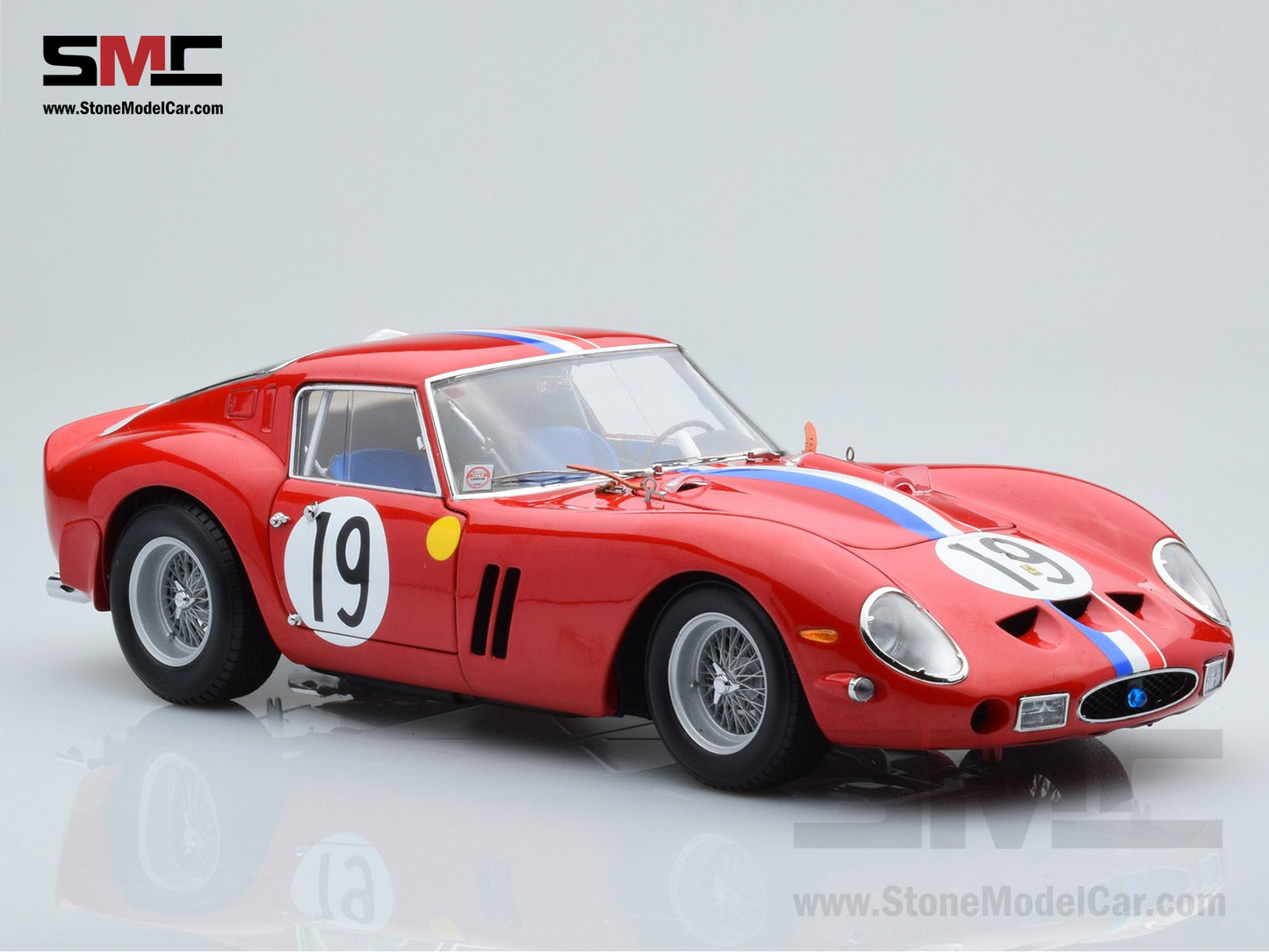 Kyosho 1:18 Ferrari 250 GTO #19 2nd (Winner GT3.0 class) 24h Le Mans 1962 08438A