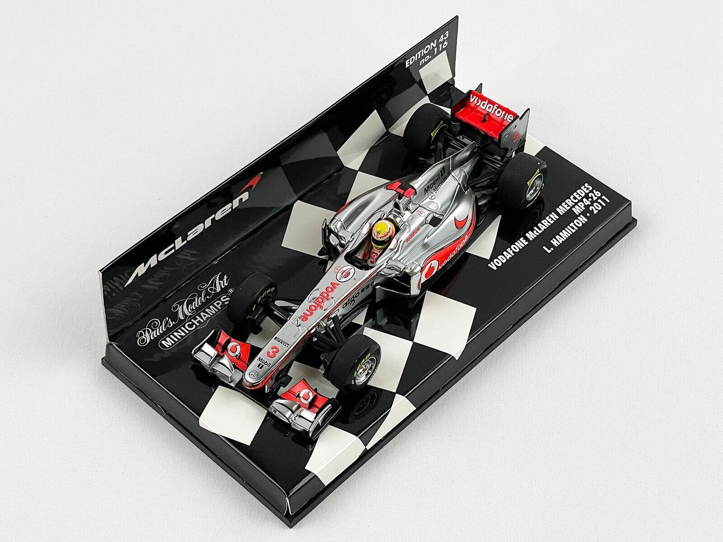 Vodafone Mclaren Mercedes F1 MP4-26 #3 Lewis Hamilton Season 2011 MINICHAMPS 1:43
