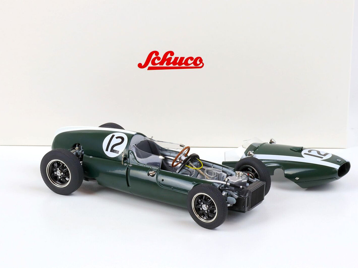 Cooper F1 T51 #12 Jack Brabham British GP Winner 1959 World Champion 1:18 Schuco