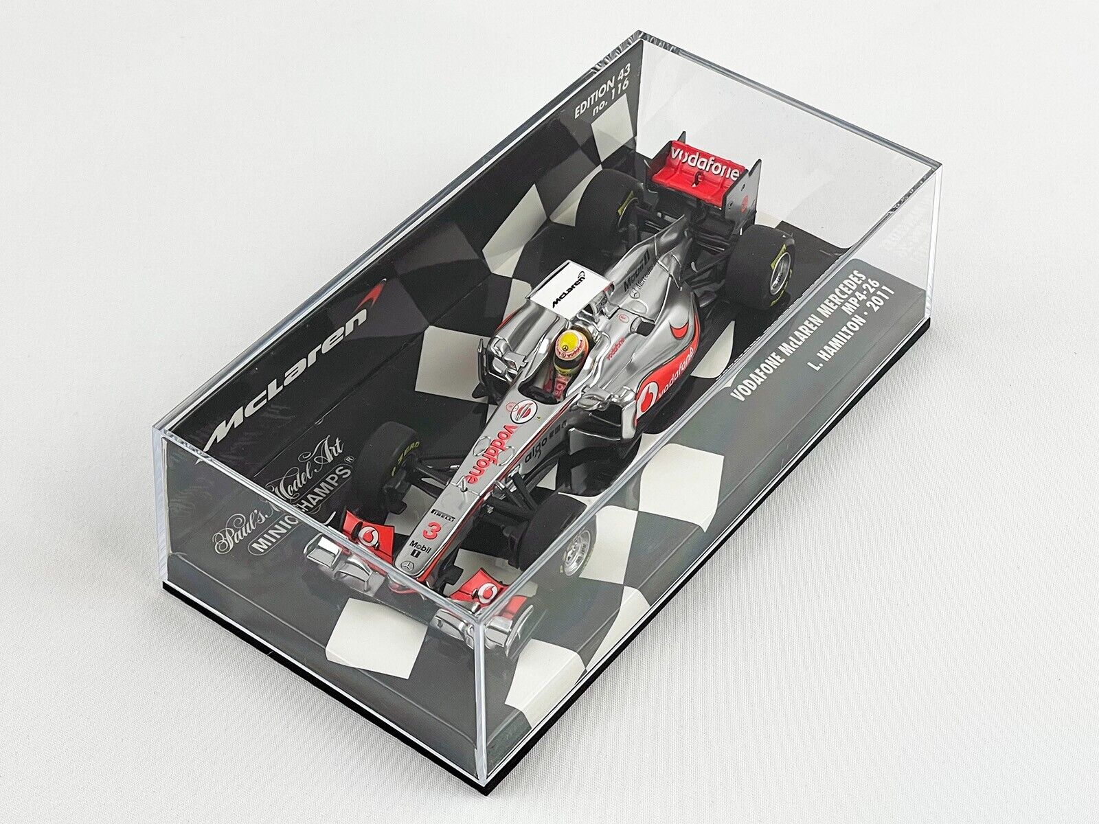 Vodafone Mclaren Mercedes F1 MP4-26 #3 Lewis Hamilton Season 2011  MINICHAMPS 1:43