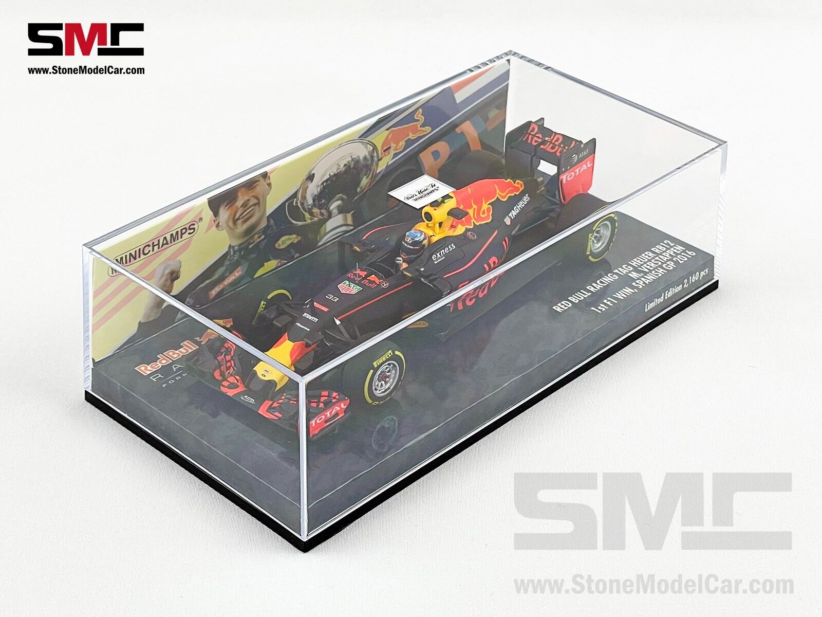 Red Bull F1 RB12 #33 Max Verstappen 1st Career Win Spanish 2016 1:43  MINICHAMPS