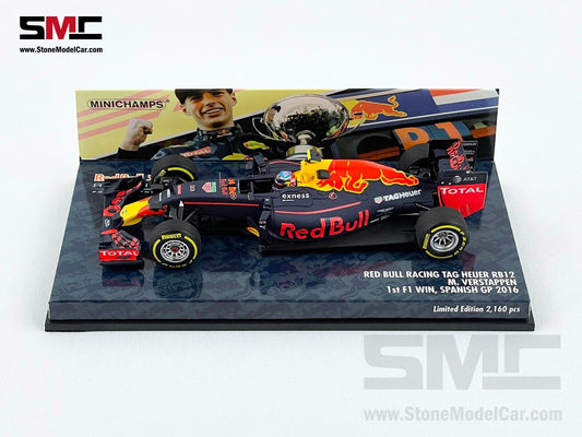 Red Bull F1 RB12 #33 Max Verstappen 1st Career Win Spanish 2016 1:43 MINICHAMPS