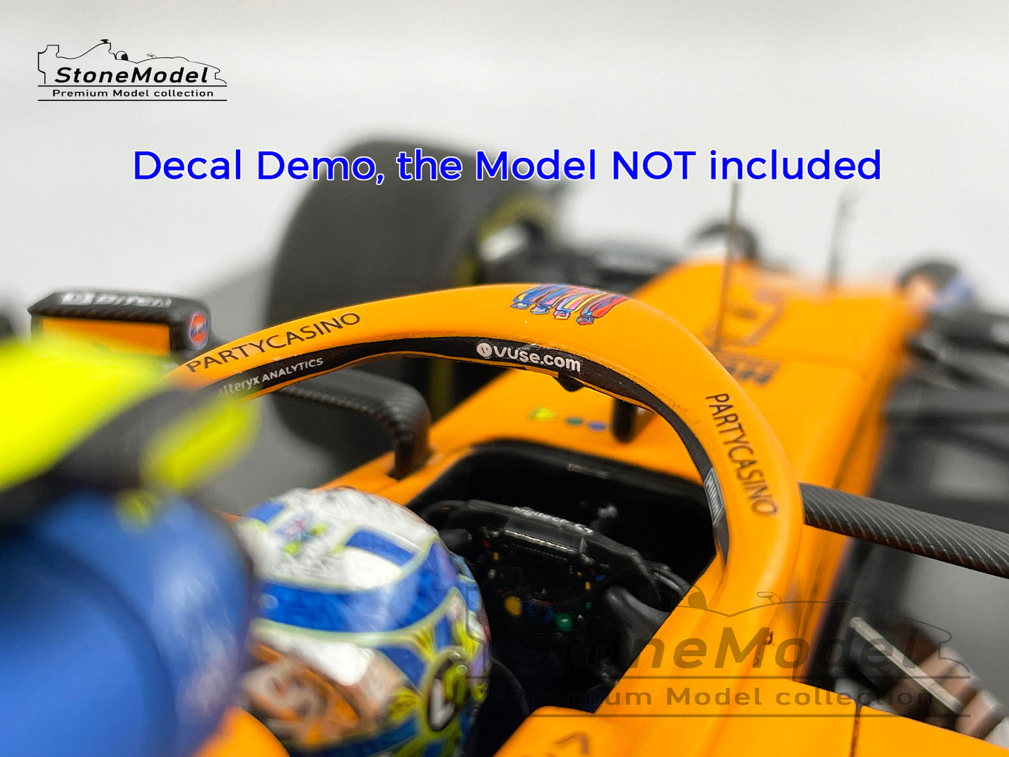Decal for 1:18 Art Livery Mclaren F1 MCL35M Abu Dhabi 2021 MINICHAMPS & Spark