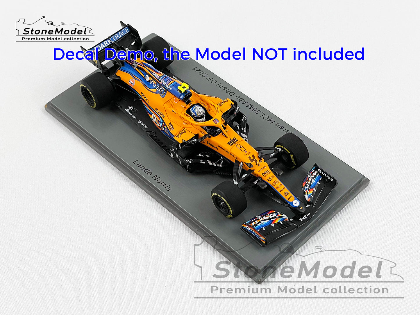 Decal for 1:43 Art Livery Mclaren F1 MCL35M Abu Dhabi 2021 MINICHAMPS & Spark