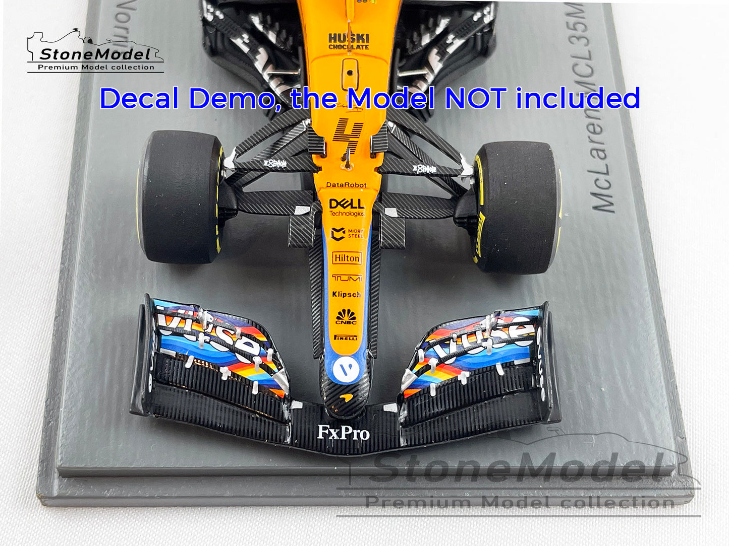 Decal for 1:43 Art Livery Mclaren F1 MCL35M Abu Dhabi 2021 MINICHAMPS & Spark