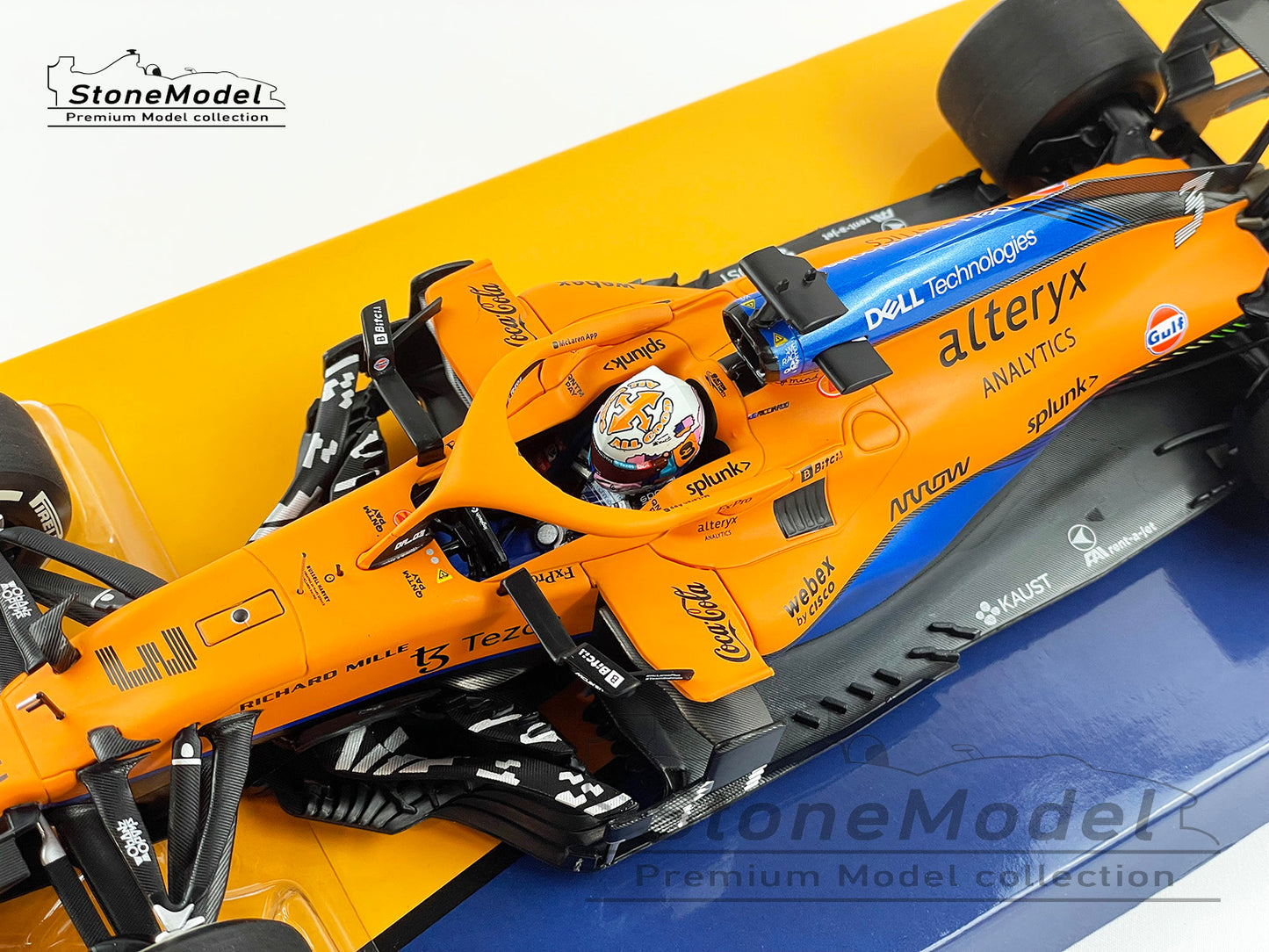 2021 Mclaren F1 MCL35M Daniel Ricciardo Italy GP Winner 1:18 MINICHAMPS + VELO Decal