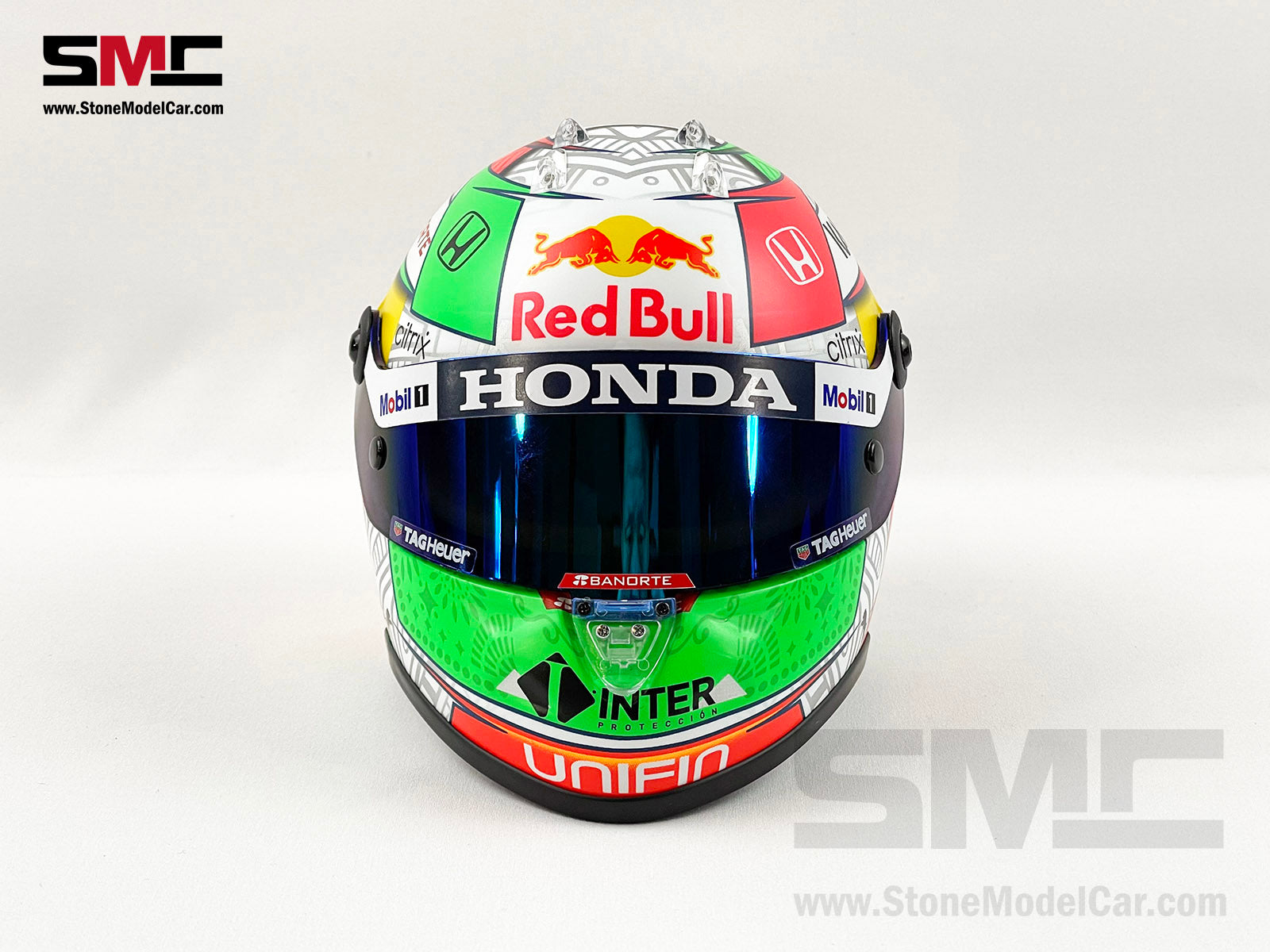 Red Bull F1 RB16B #11 Sergio Perez Mexico GP Podium 2021 Schuberth 1:2  Helmet