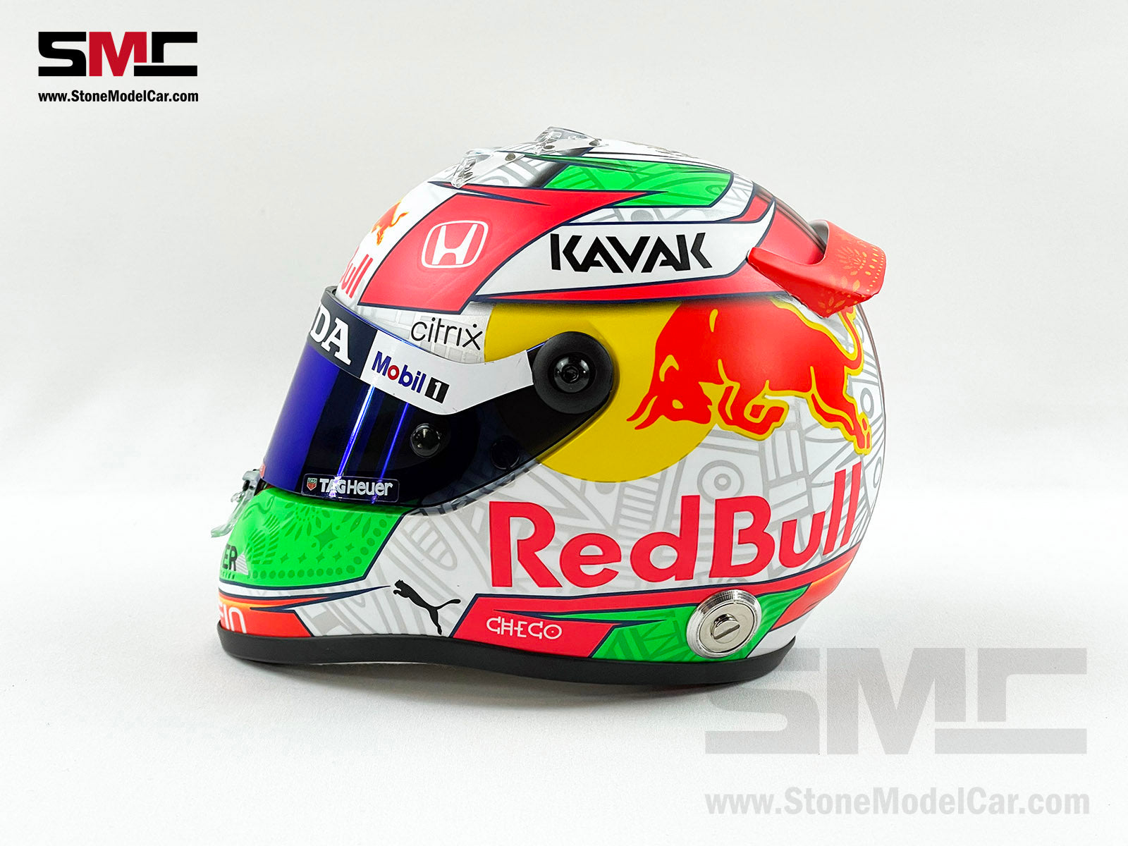 Red Bull F1 RB16B #11 Sergio Perez Mexico GP Podium 2021 Schuberth 1:2  Helmet
