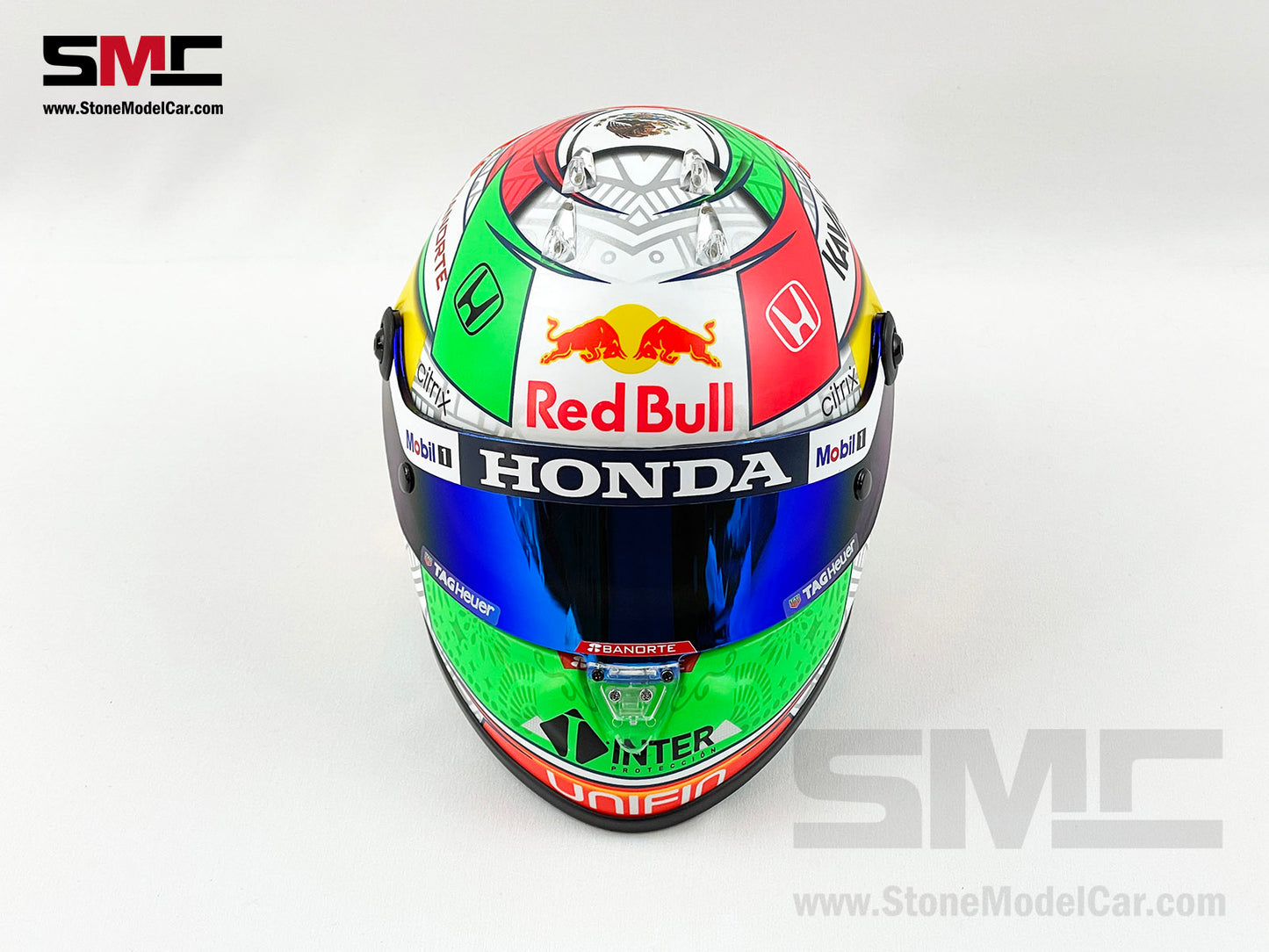 Red Bull F1 RB16B #11 Sergio Perez Mexico GP Podium 2021 Schuberth 1:2 Helmet