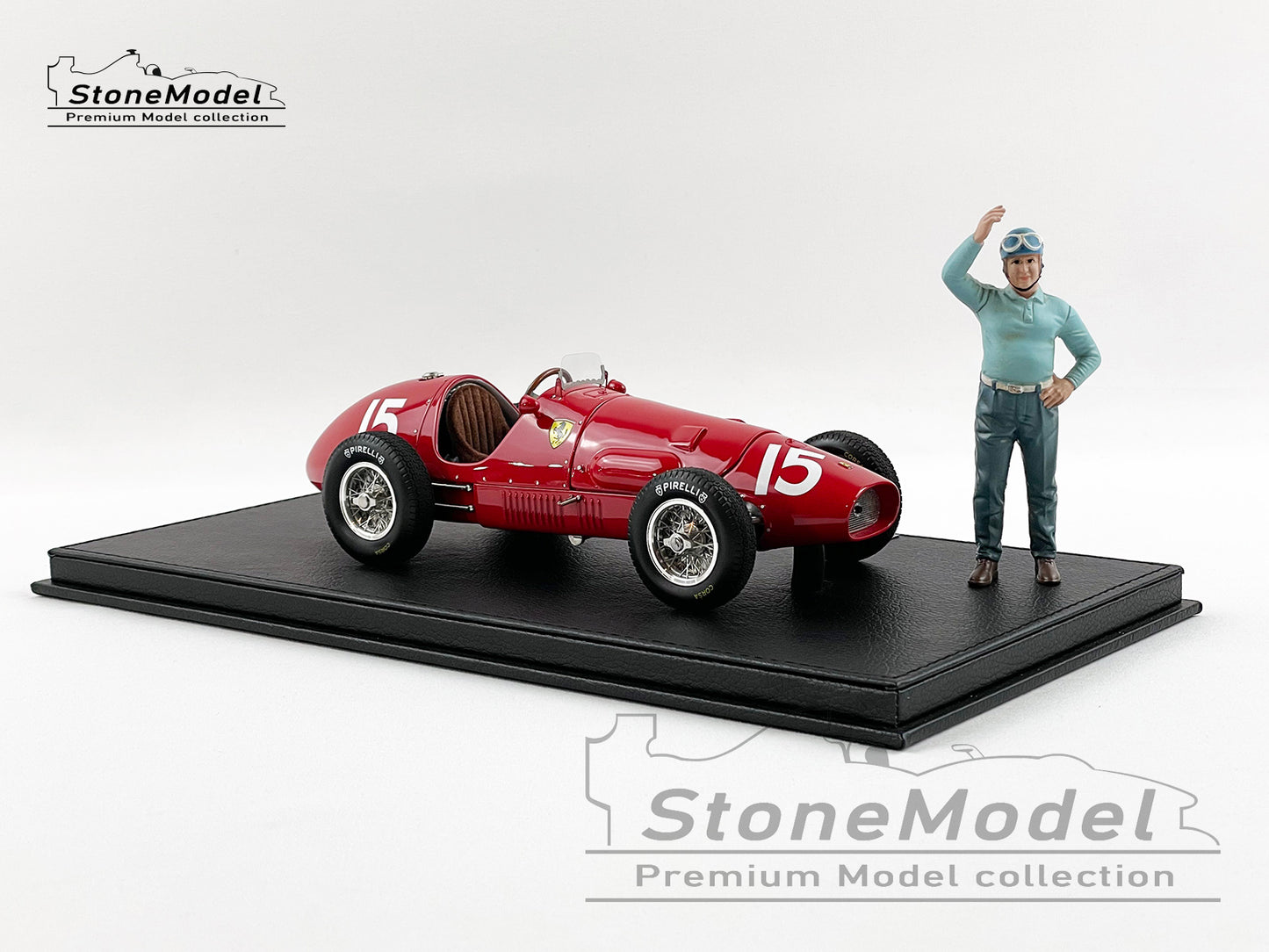 Ferrari F1 500F2 #15 Alberto Ascari British GP 1952 World Champion 1:18 with Figure