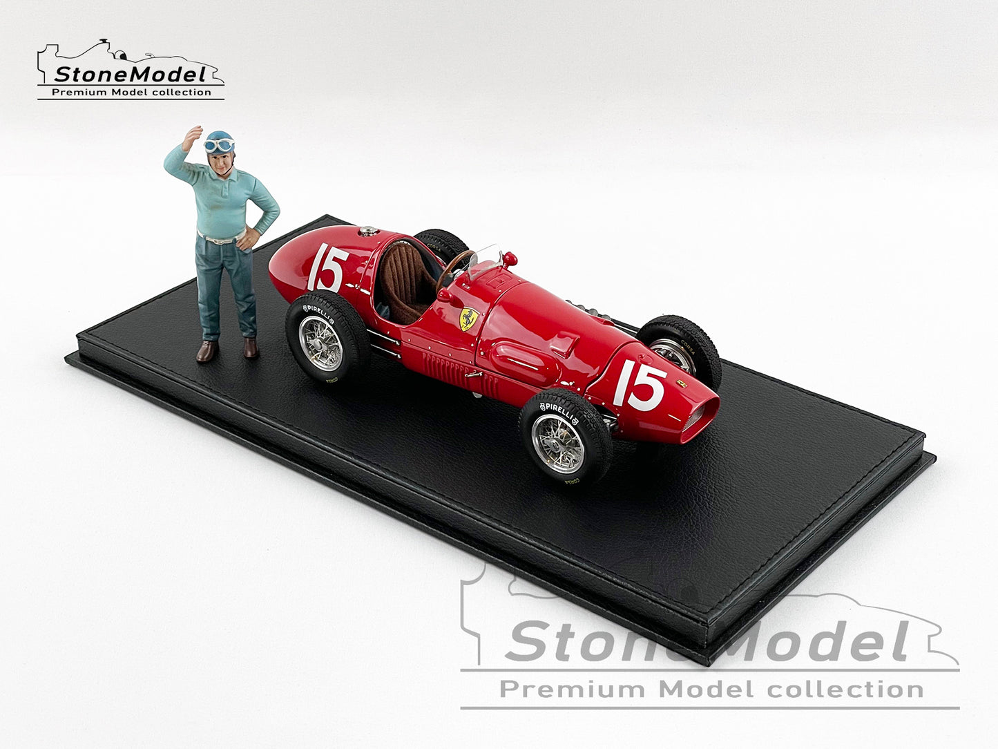 Ferrari F1 500F2 #15 Alberto Ascari British GP 1952 World Champion 1:18 with Figure