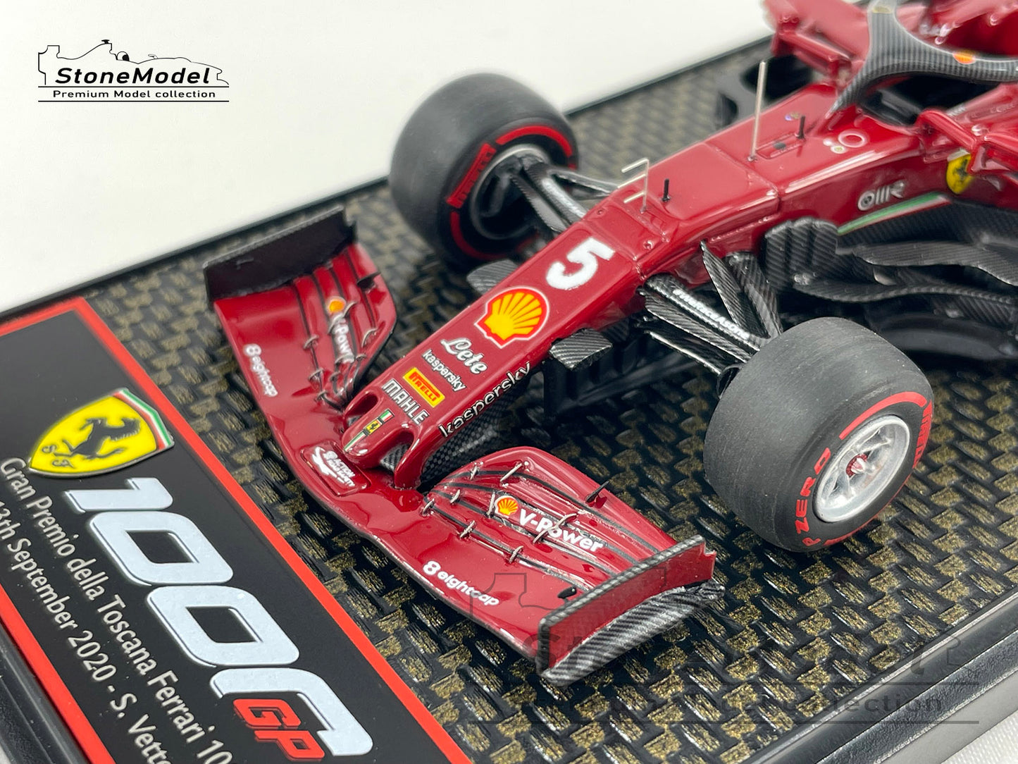 Ferrari F1 SF1000 #5 Sebastian Vettel Tuscan 2020 Mugello 1000th 1:43 BBR BBRC245B