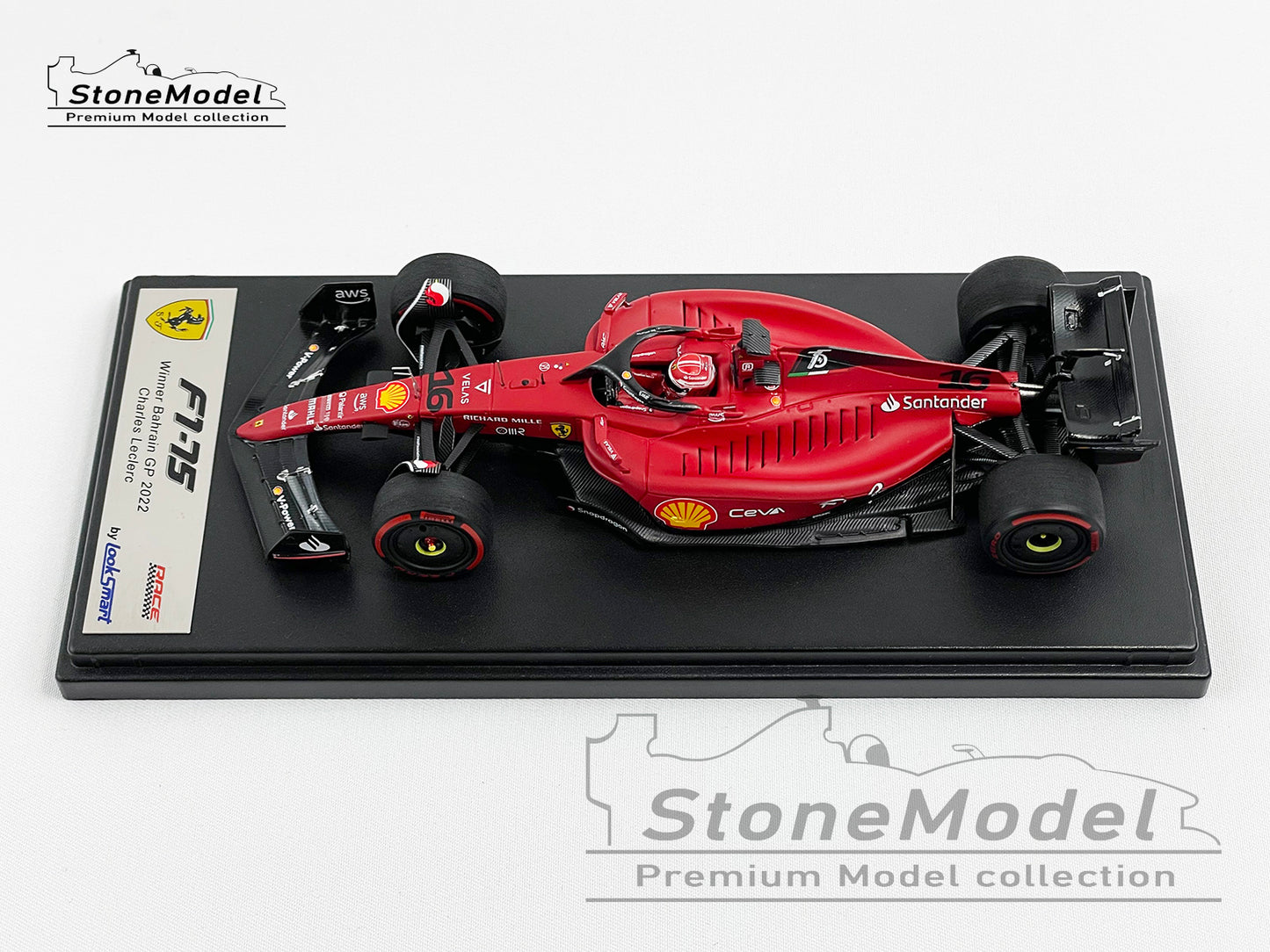 2022 F1 Ferrari F1-75 #16 Charles Leclerc Bahrain Winner 1st Win Looksmart 1:43