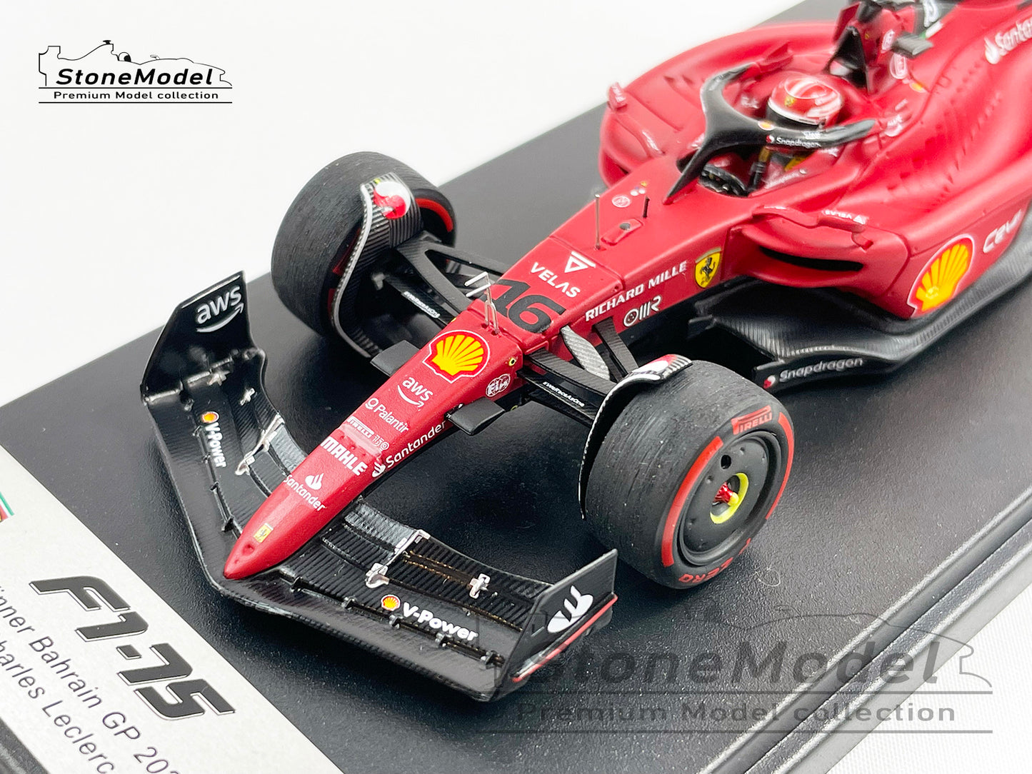 2022 F1 Ferrari F1-75 #16 Charles Leclerc Bahrain Winner 1st Win Looksmart 1:43