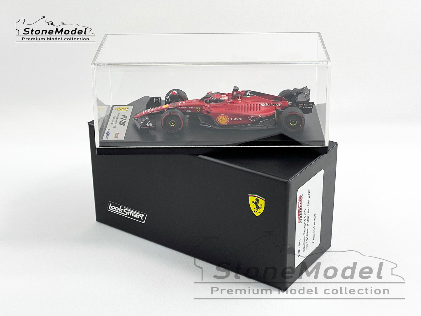 2022 F1 Ferrari F1-75 #16 Charles Leclerc Bahrain Winner 1st Win Looksmart 1:43