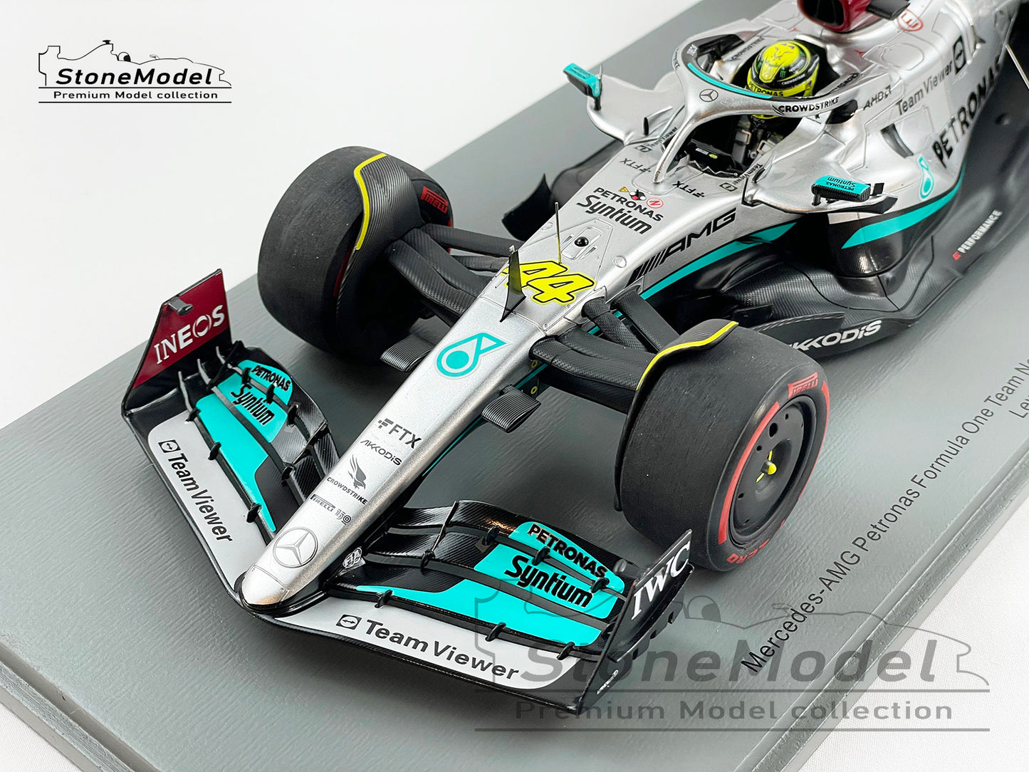 2022 Mercedes F1 W13 #44 Lewis Hamilton Bahrain GP 1st Podium 1:18 Spark 18S745