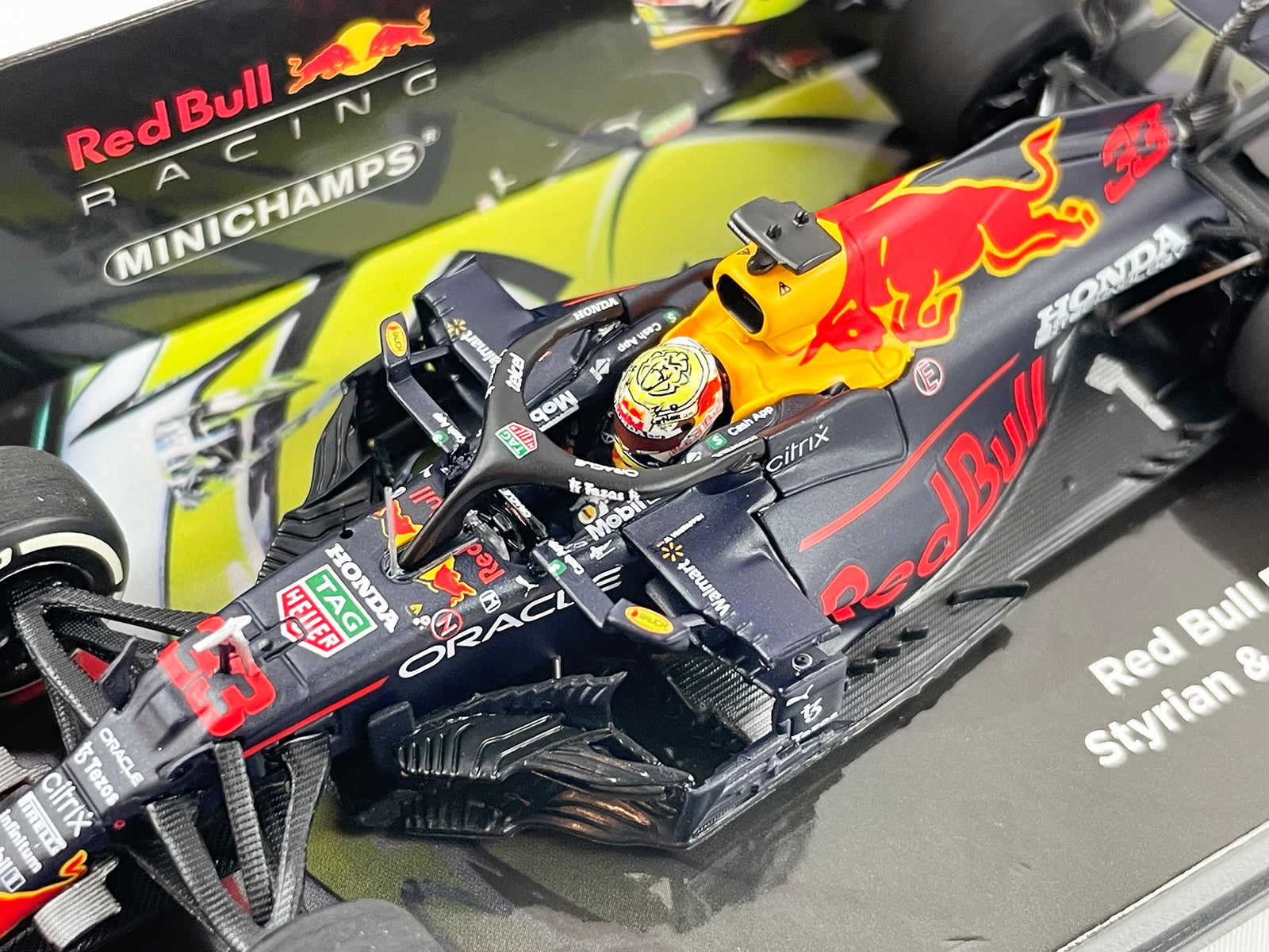 2021 F1 World Champion #33 Max Verstappen Red Bull RB16B Styria 