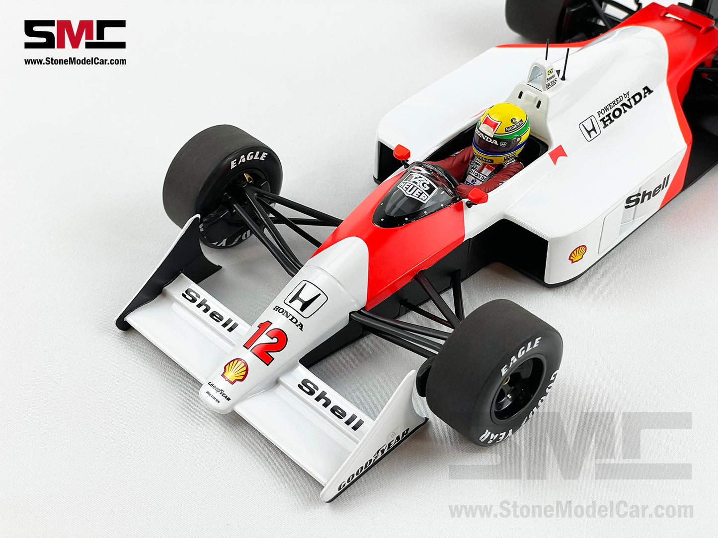 Mclaren F1 MP4/4 #12 Ayrton Senna Japan GP 1988 World Champion 1:18 MINICHAMPS + Decal