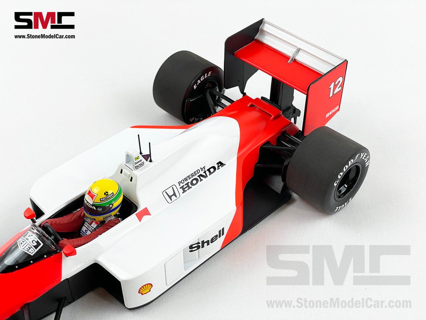 Mclaren F1 MP4/4 #12 Ayrton Senna Japan GP 1988 World Champion 1:18 MINICHAMPS + Decal