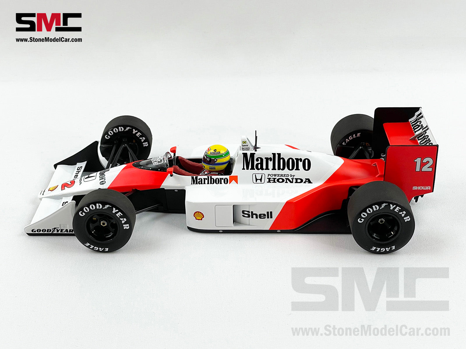 Mclaren F1 MP4/4 Ayrton Senna Japan 1988 World Champion 1:18 MINICHAMPS  with Decal