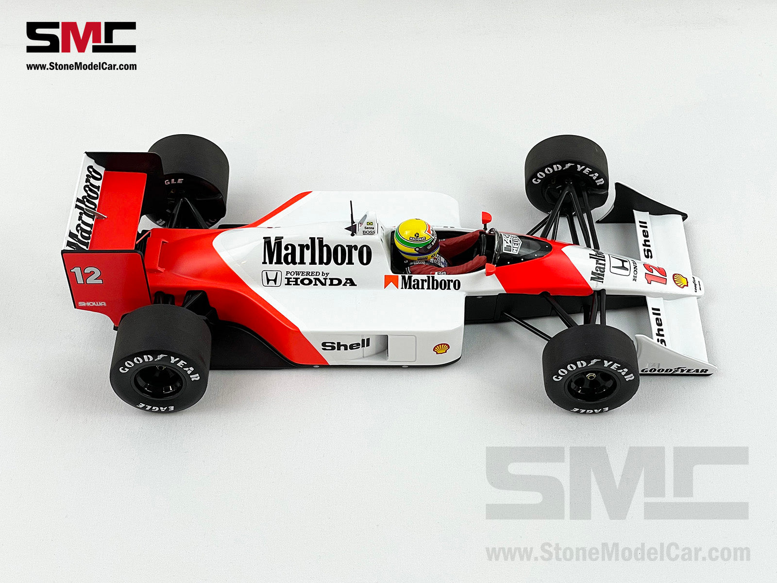 Mclaren F1 MP4/4 Ayrton Senna Japan 1988 World Champion 1:18 MINICHAMPS  with Decal