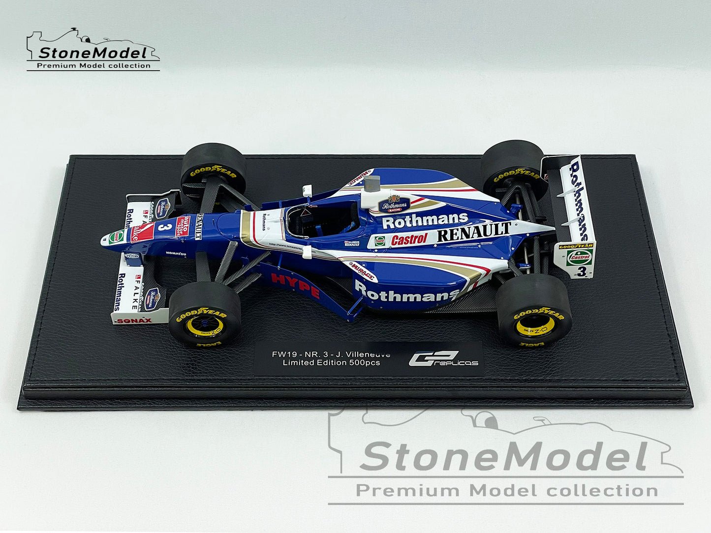 Williams F1 FW19 Jacques Villeneuve 1997 World Champion 1:18 GP REPLICAS + Decal