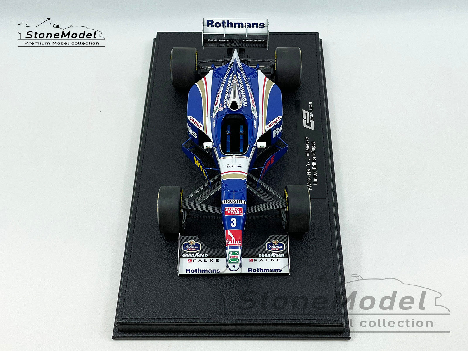 Williams F1 FW19 Jacques Villeneuve 1997 World Champion 1:18 GP REPLICAS +  Decal