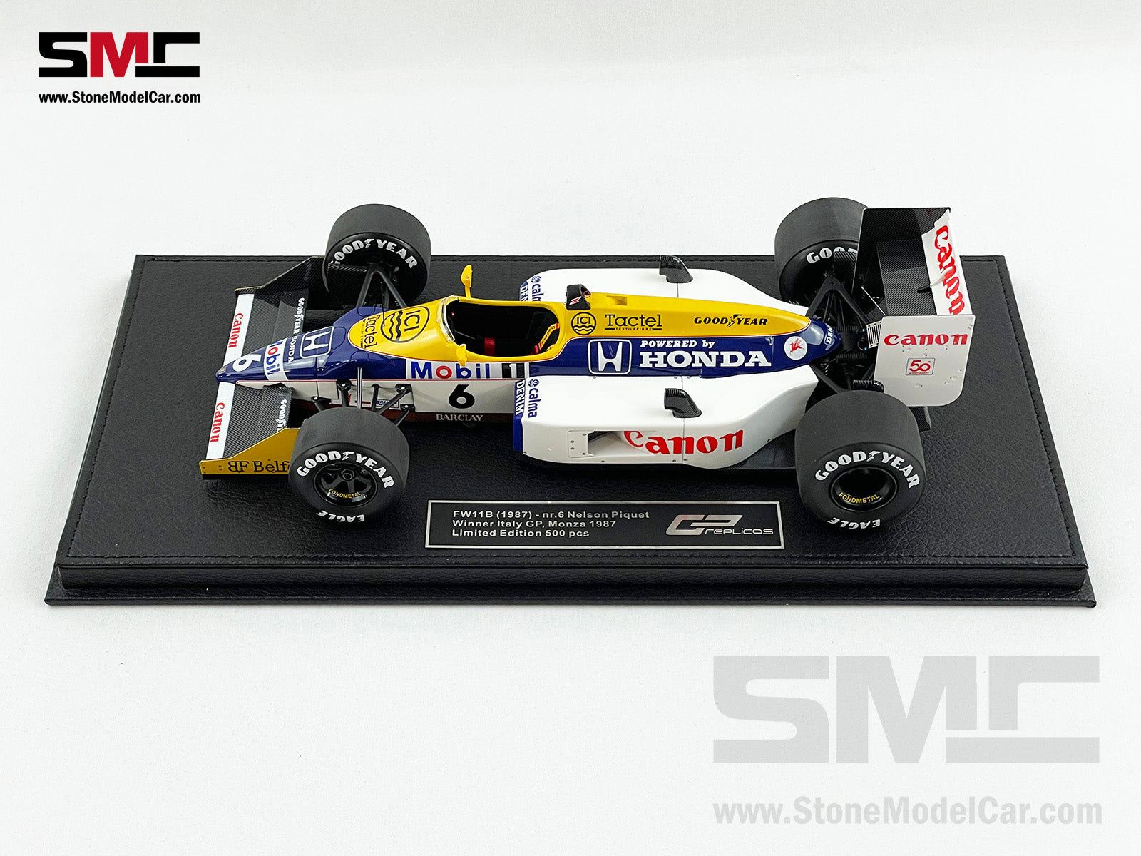 Williams F1 FW11B #6 Nelson Piquet Italy 1987 World Champion 1:18 GP  REPLICAS