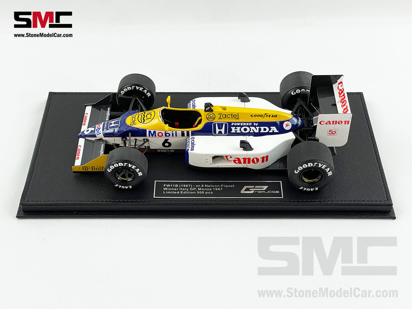 Williams F1 FW11B #6 Nelson Piquet Italy 1987 World Champion 1:18 GP REPLICAS