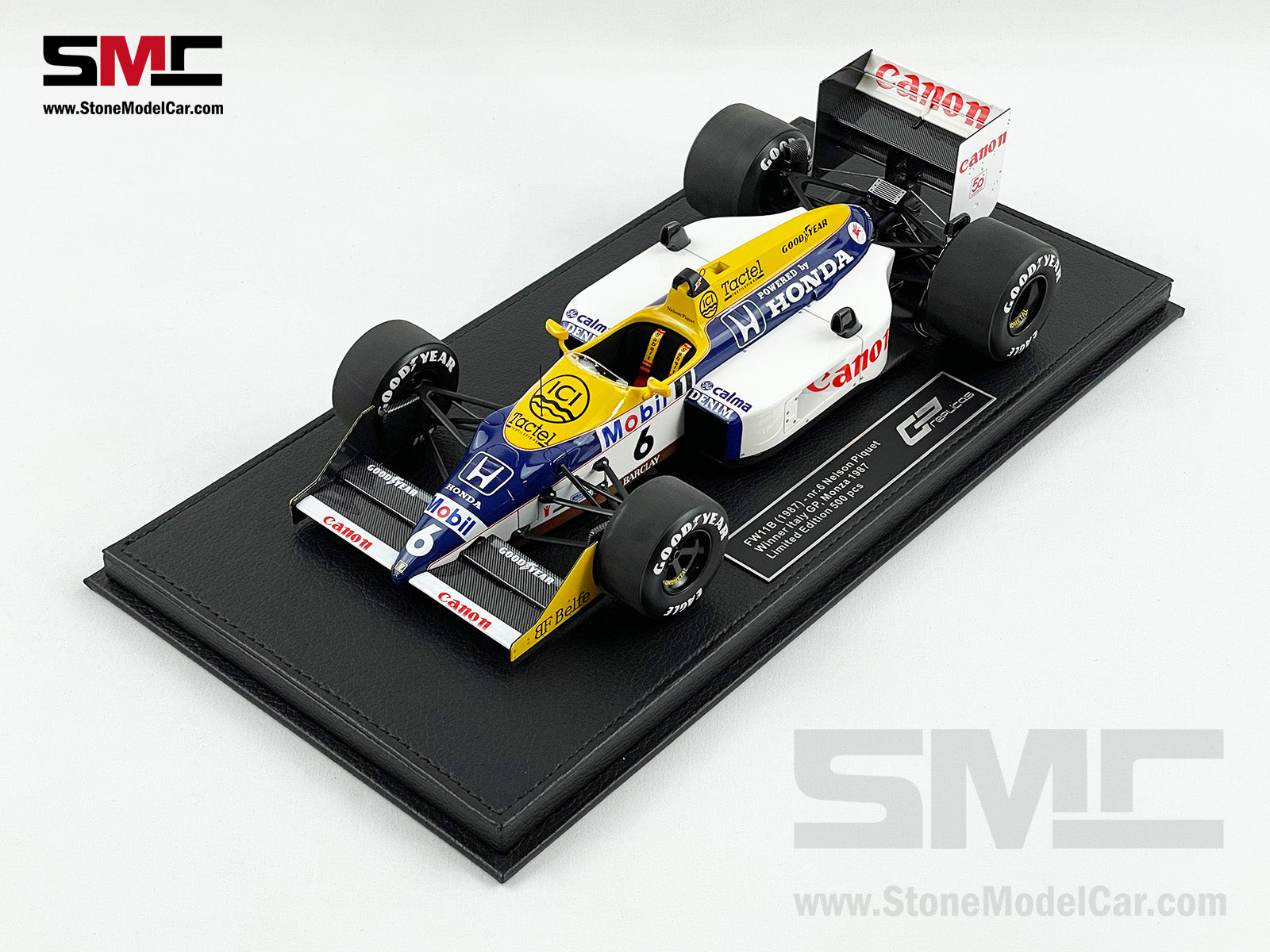 Williams F1 FW11B #6 Nelson Piquet Italy 1987 World Champion 1:18 GP  REPLICAS