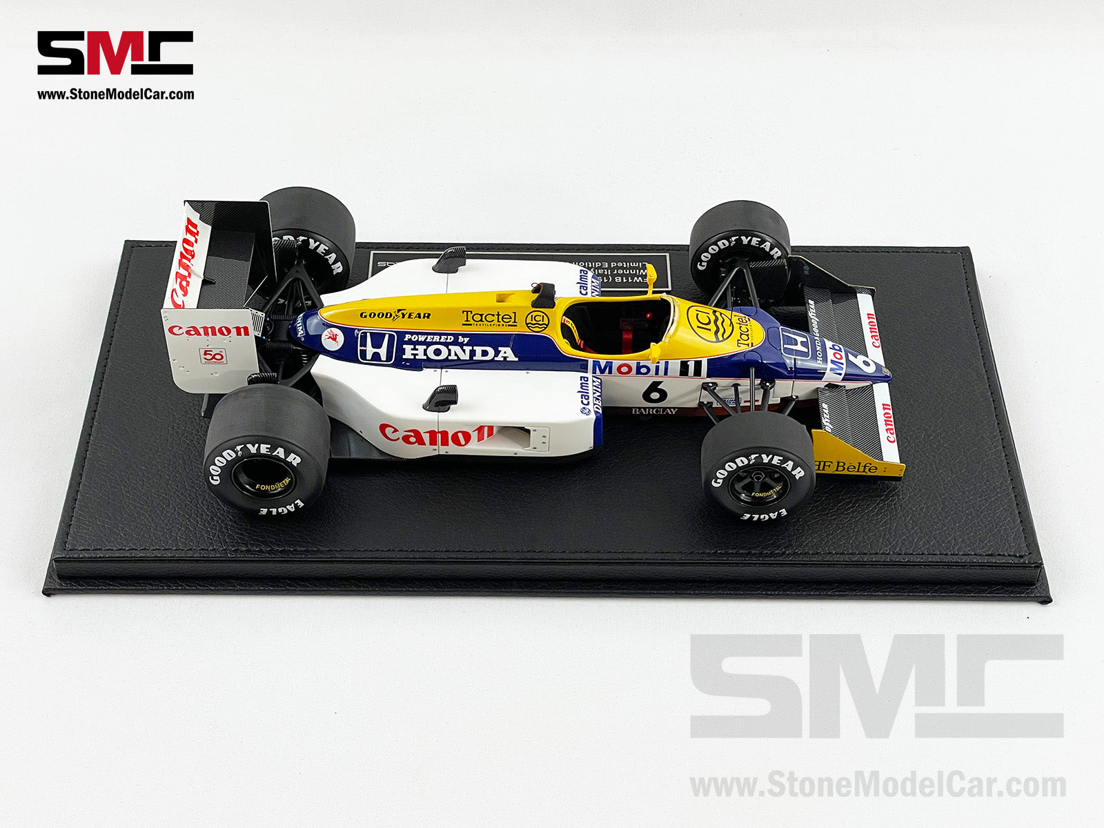 Williams F1 FW11B #6 Nelson Piquet Italy 1987 World Champion 1:18 GP  REPLICAS