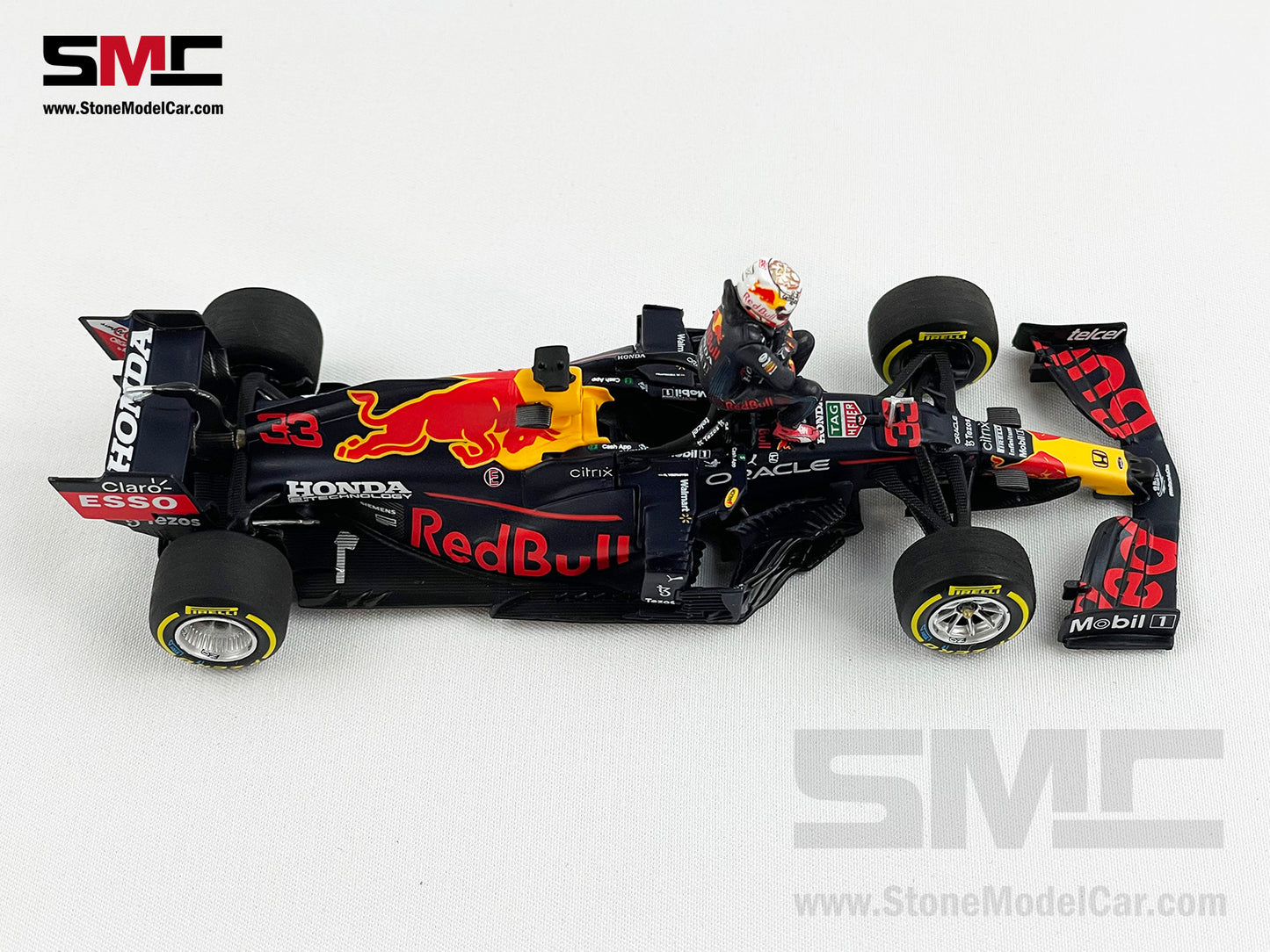 2021 F1 World Champion #33 Max Verstappen Red Bull RB16B French GP 1:43 MINICHAMPS with Figure