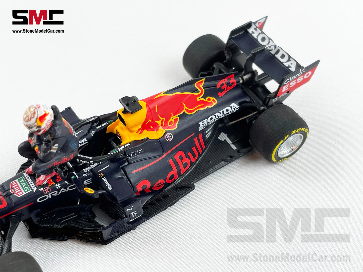 2021 F1 World Champion #33 Max Verstappen Red Bull RB16B French GP 1:43 MINICHAMPS with Figure