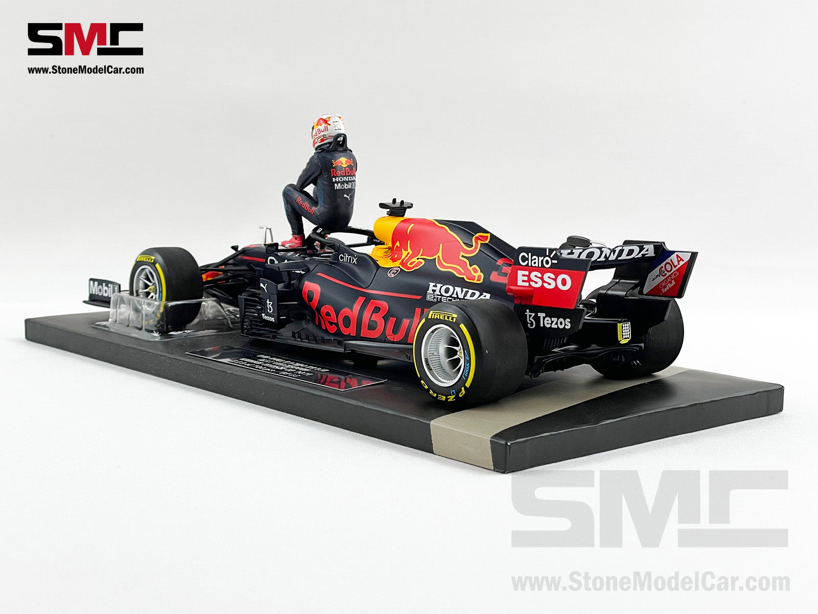 2021 F1 World Champion #33 Max Verstappen Red Bull RB16B French GP 1:18  MINICHAMPS with Figure