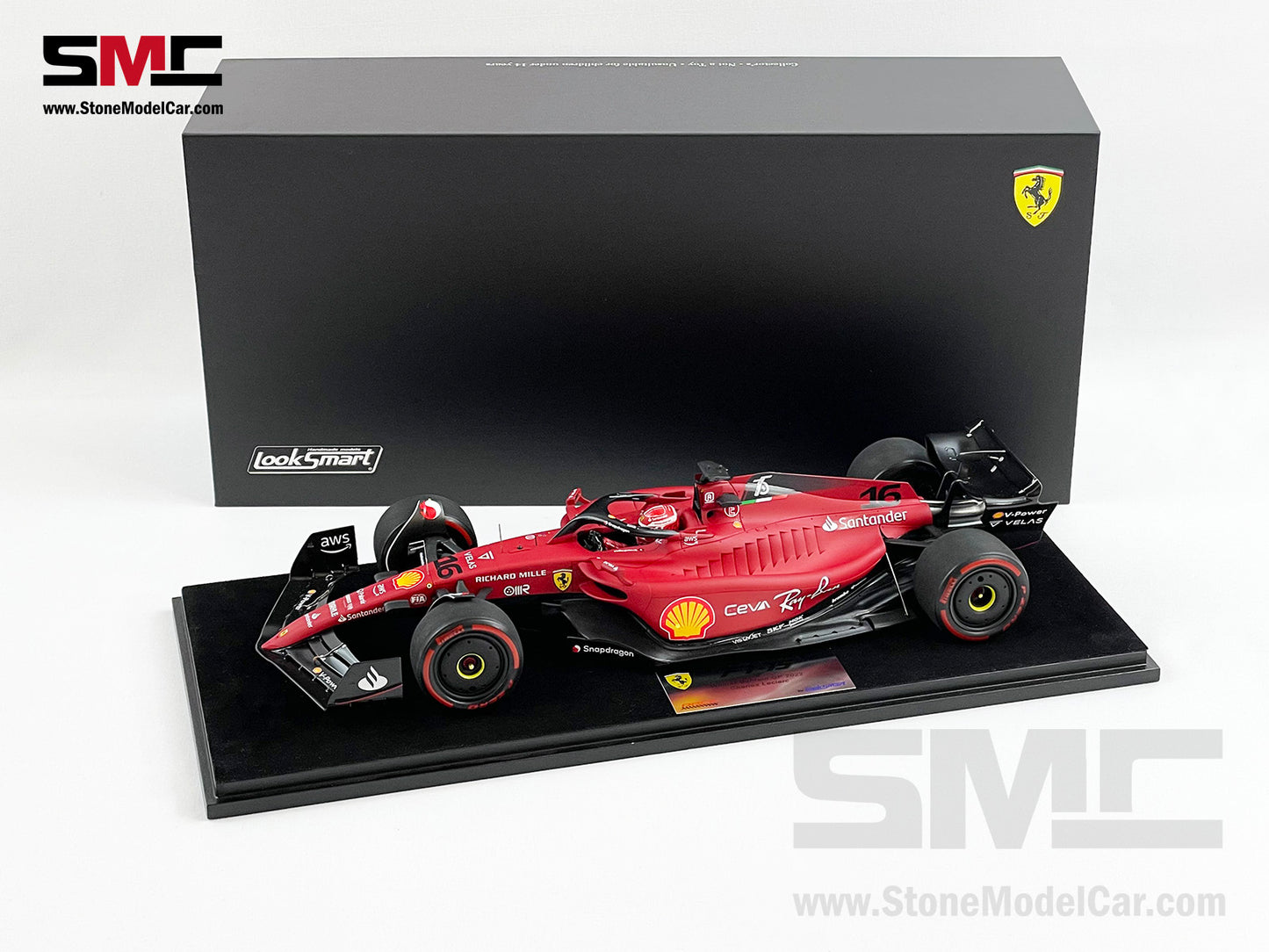 2022 F1 Ferrari F1-75 #16 Charles Leclerc Bahrain Winner 1st Win Looksmart 1:18