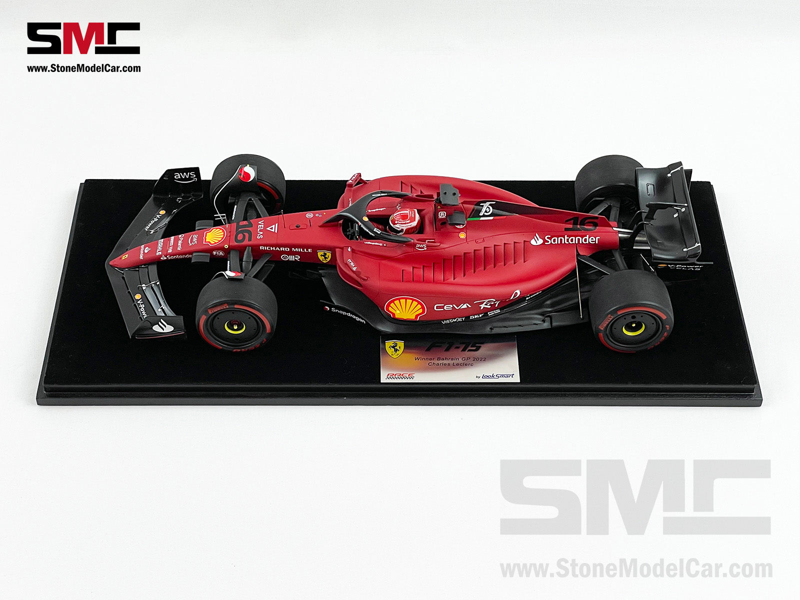 2022 F1 Ferrari F1-75 #16 Charles Leclerc Bahrain Winner 1st Win 