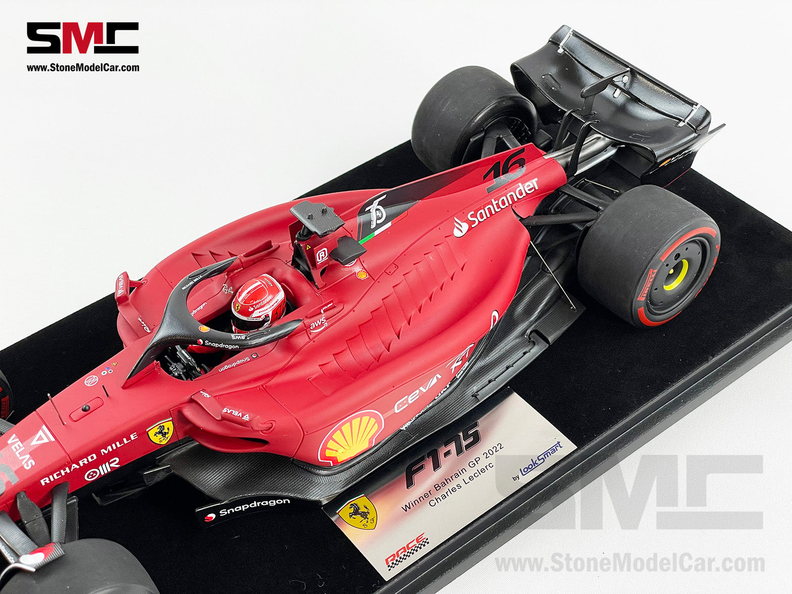 ブランド登録なし LOOKSMART(ルックスマート) 1/18 Ferrari F1-75 Winner Bahrain GP 2022 Charles Leclerc #16/フェラーリ《フィギュア・山城店》O2486