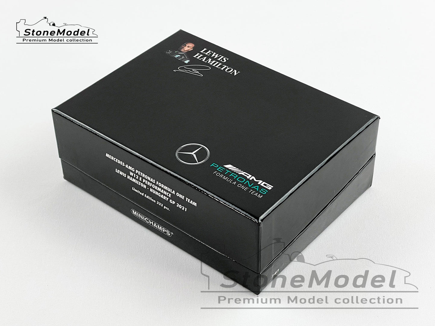 2021 Mercedes F1 W12 #44 Lewis Hamilton Hungary GP Lonely start 1:43 MINICHAMPS