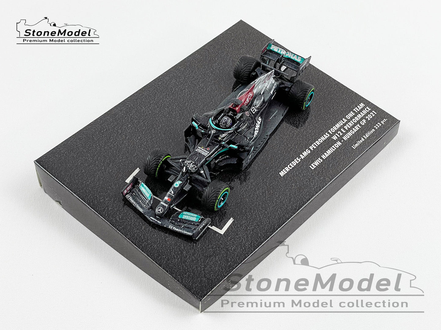 2021 Mercedes F1 W12 #44 Lewis Hamilton Hungary GP Lonely start 1:43 MINICHAMPS