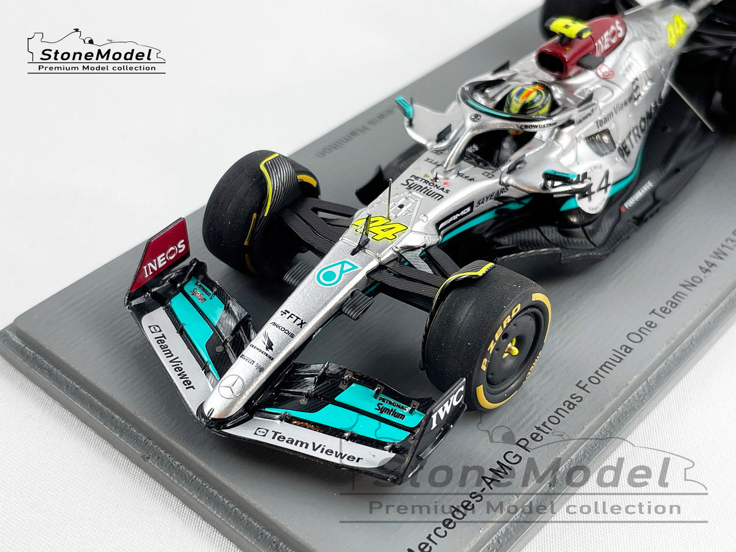 2022 Mercedes F1 W13 #44 Lewis Hamilton Belgium Special Livery 1:43 Spark S8545