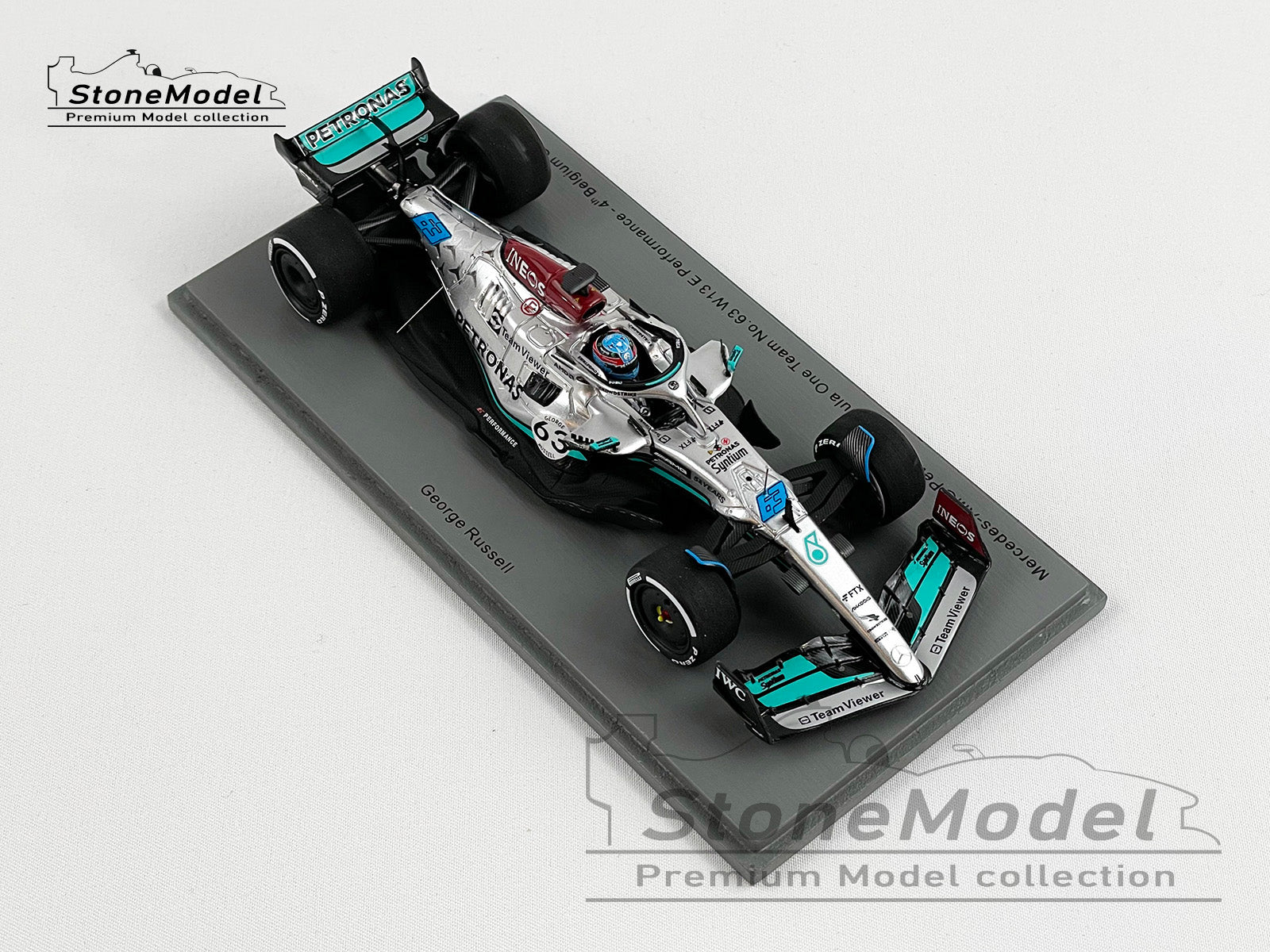 2022 Mercedes F1 W13 #63 George Russell Belgium Special Livery 1:43 Spark  S8546